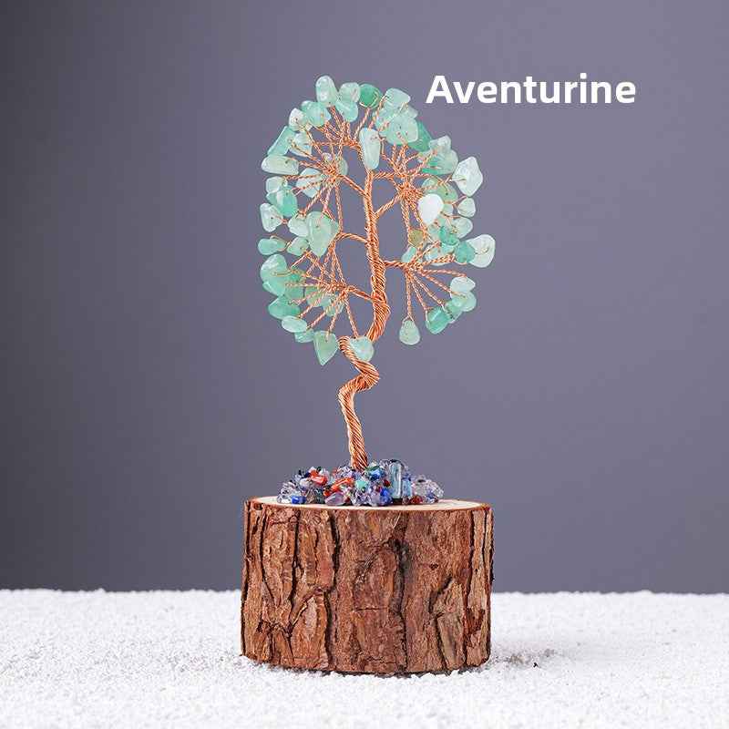 Natural Crystal Tree of Life - Healing Gemstone Decoration for Home & Gifts