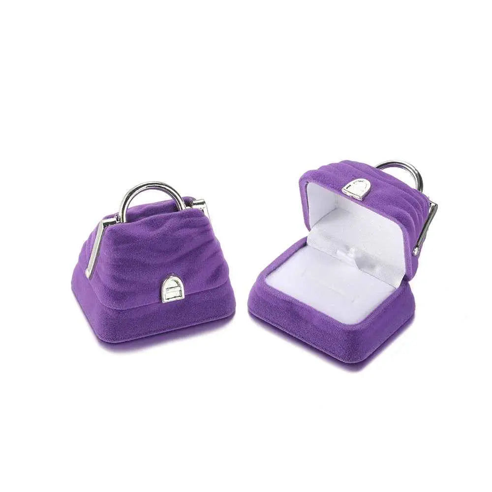 Cute Cartoon Jewelry Box- Plush Flip-Top Ring & Necklace Gift Case | Portable Mini Organizer