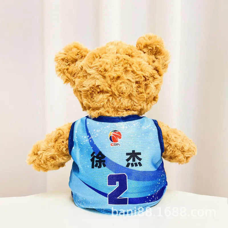 Sports Fan Teddy Bear Plush Soft Athlete-Themed Collectible Stuffed Toy TED