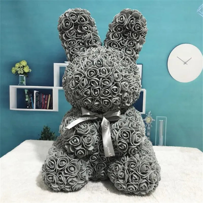 Rose Bunny Eternal Flower – Romantic Valentine’s Day Gift & Home Decor CJ