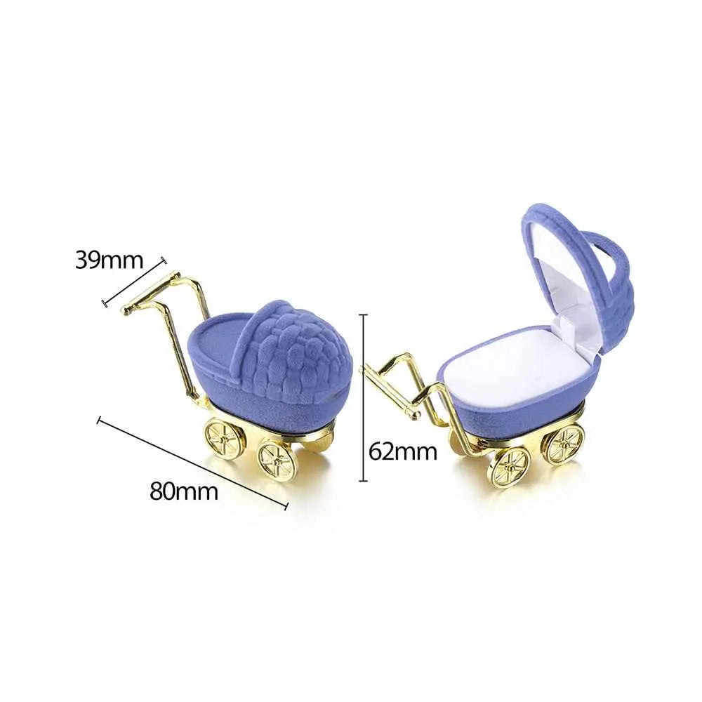 Cute Cartoon Jewelry Box- Plush Flip-Top Ring & Necklace Gift Case | Portable Mini Organizer