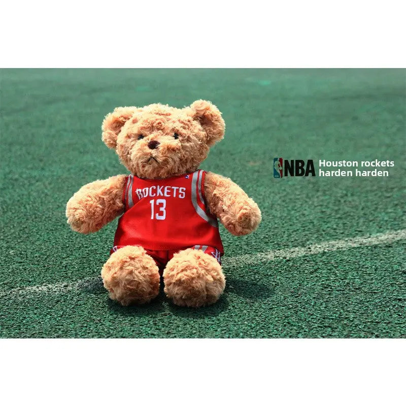 Sports Fan Teddy Bear Plush Soft Athlete-Themed Collectible Stuffed Toy TED
