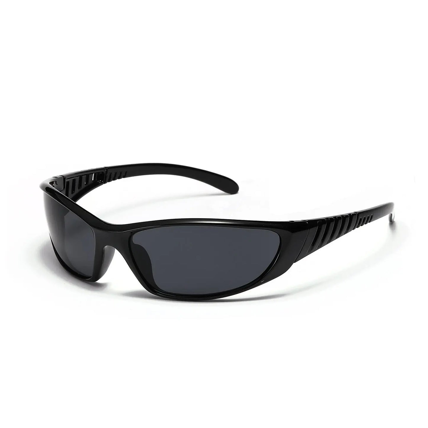 Futuristic Hollow Tech Sunglasses – UV400 Oval Frame Shades | Cyberpunk Style Fashion Glasses CJ