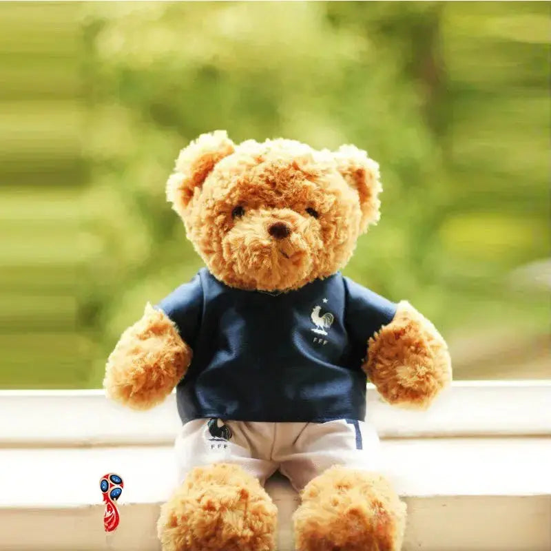 Sports Fan Teddy Bear Plush Soft Athlete-Themed Collectible Stuffed Toy TED