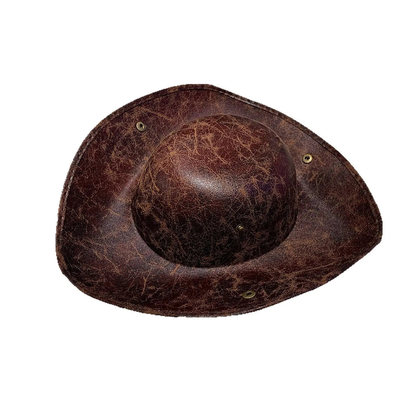 PU Leather Jazz Hat Wide Brim Fedora Style Hat for Men & Women TED