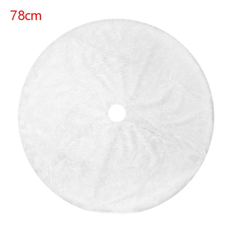 Christmas Tree Skirt – Plush Holiday Tree Decoration Mat | Soft Flannel Base Cover (60–100cm) CJ