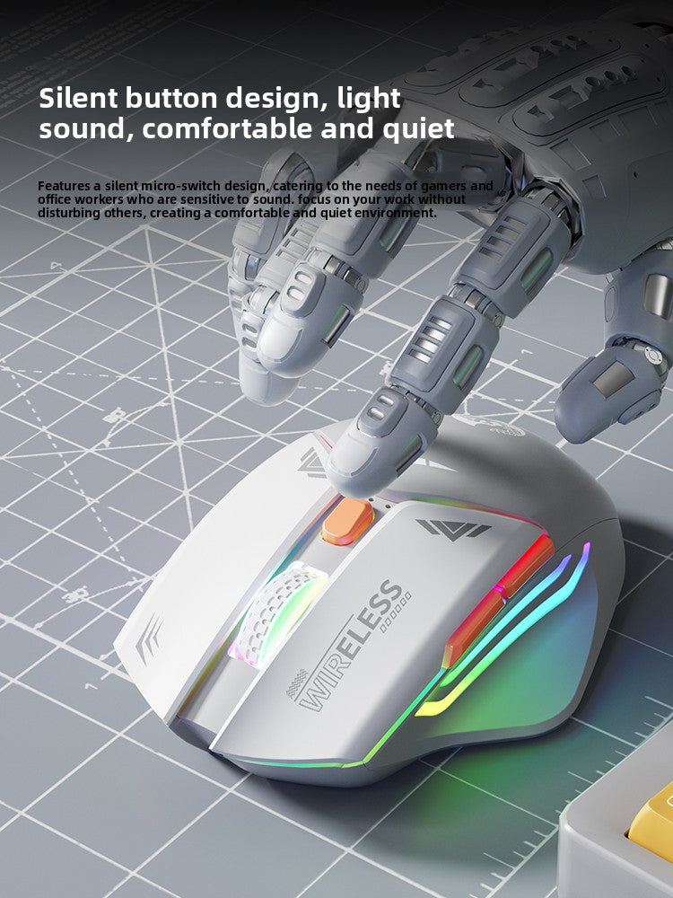 Dual Mode Wireless Gaming Mouse | Bluetooth & 2.4GHz Rechargeable Bluetooth Mouse - EverCharm Gifts
