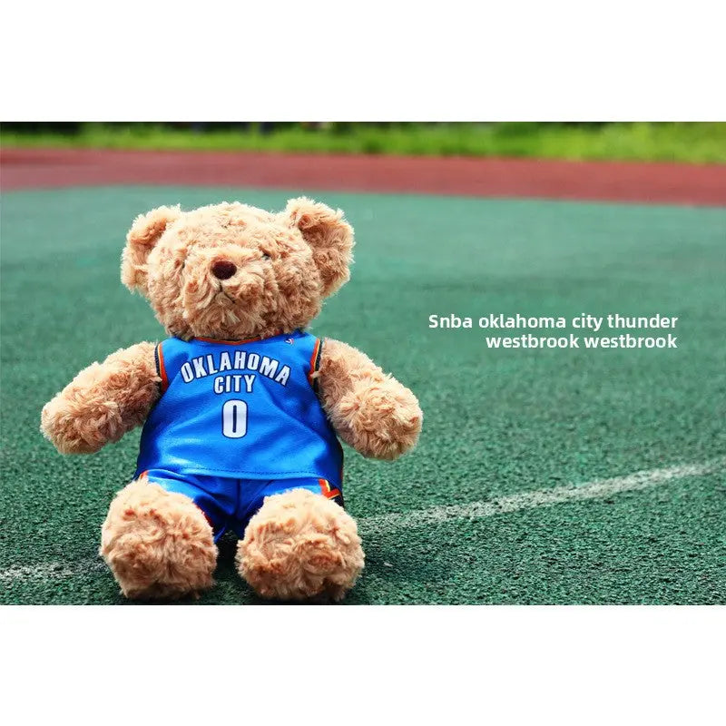 Sports Fan Teddy Bear Plush Soft Athlete-Themed Collectible Stuffed Toy TED