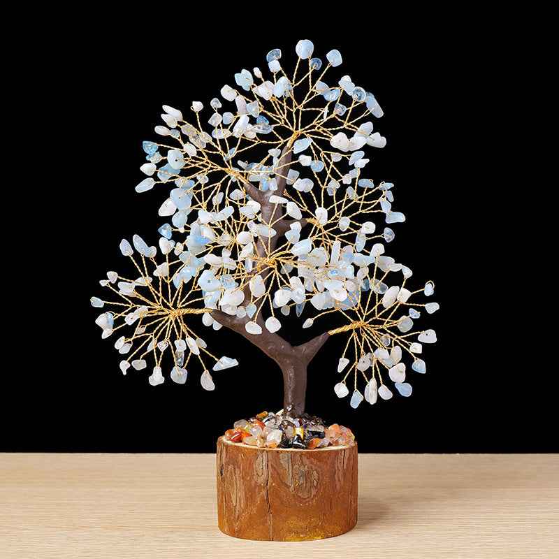 Natural Crystal Tree of Life - Healing Gemstone Decoration for Home & Gifts