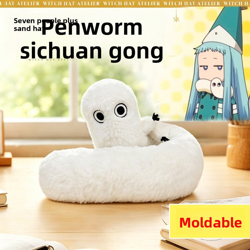 Penworm Plush Doll - Cute Anime Inspired Flexible Plush Toy | Soft Cotton Stuffed Collectible Figure TED