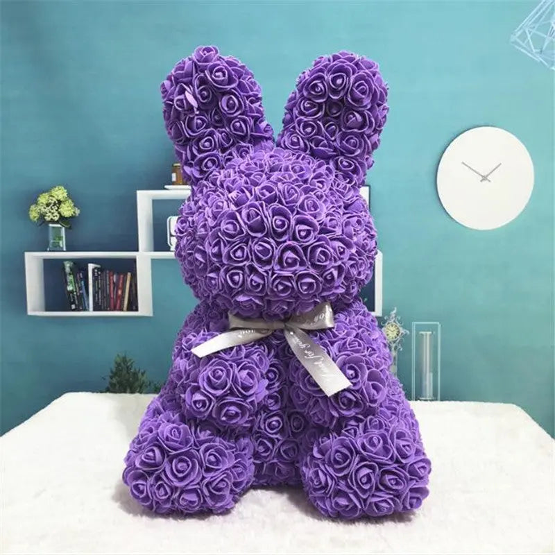 Rose Bunny Eternal Flower – Romantic Valentine’s Day Gift & Home Decor CJ