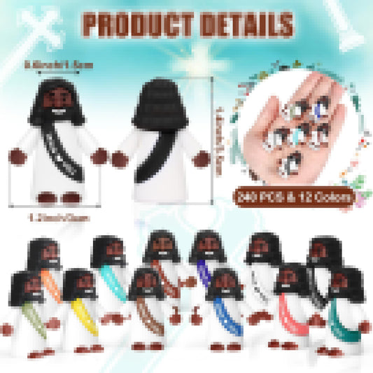 Cute Easter Cartoon Egg Figurines - Mini PVC Holiday Desktop Decorations