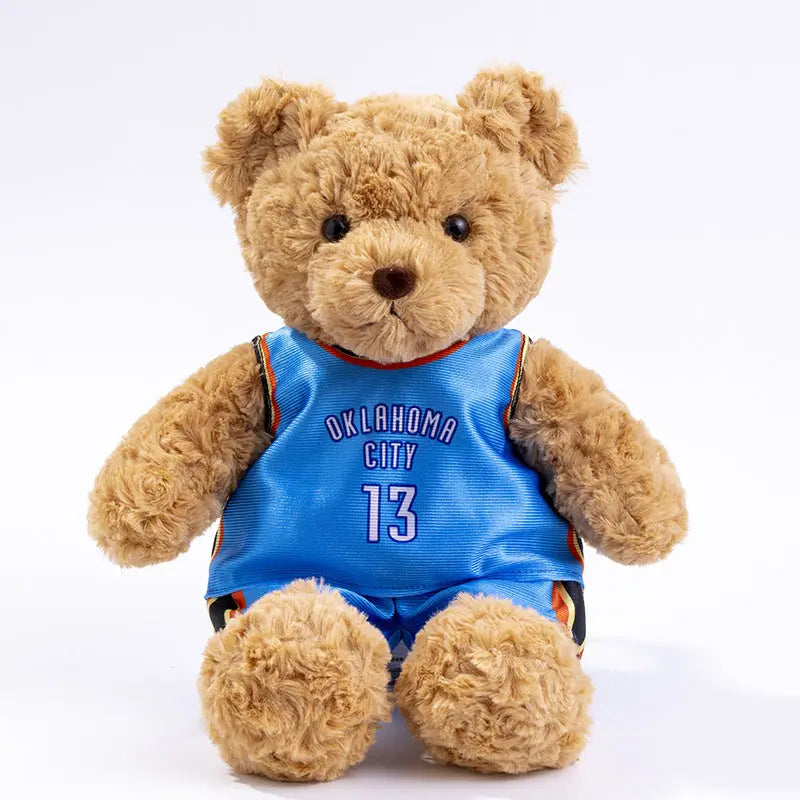 Sports Fan Teddy Bear Plush Soft Athlete-Themed Collectible Stuffed Toy TED