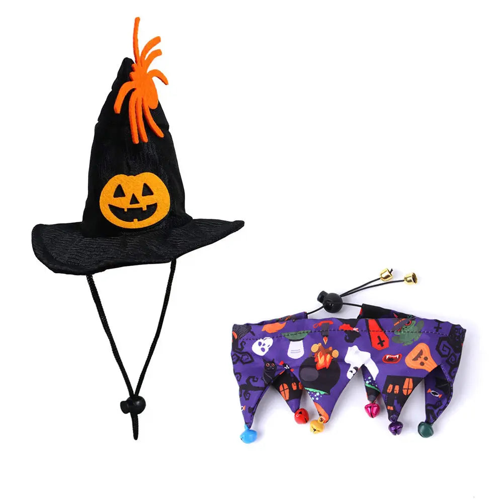 Halloween Hat and Scarf Set – Cozy Polyester Costume Accessories EPR
