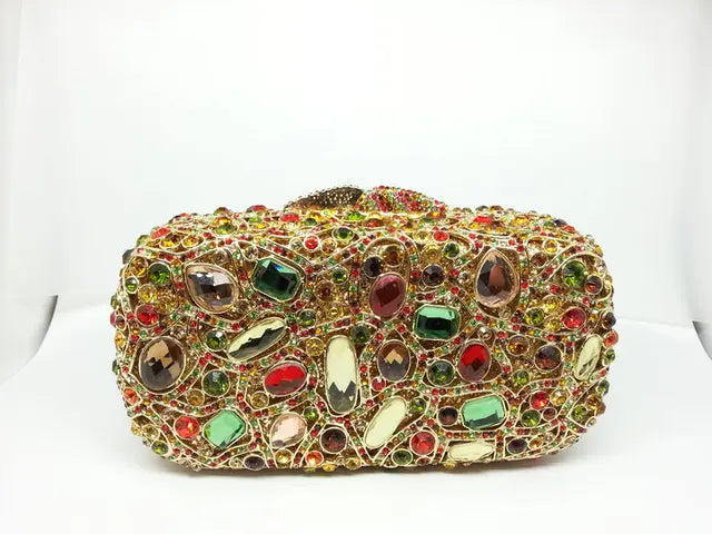 Women Crystal Evening Clutch Purse | Luxury Wedding & Gala Dinner Handbag