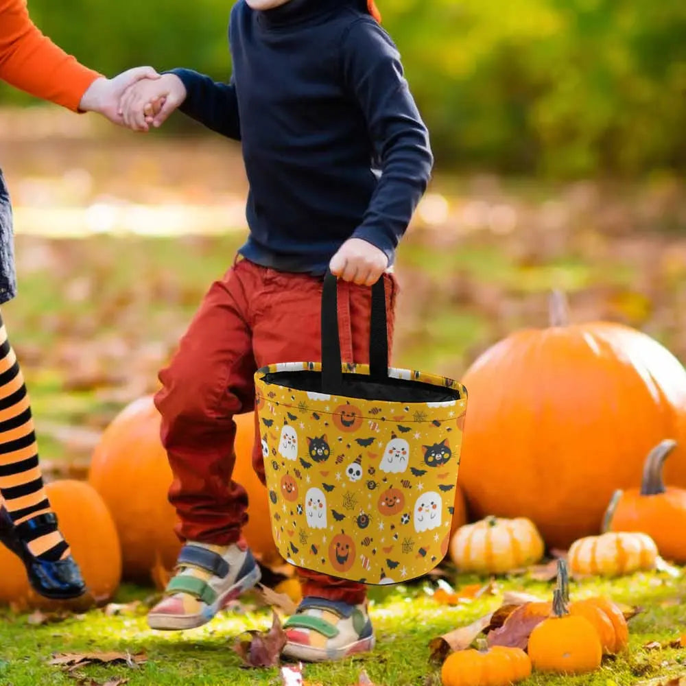 Halloween Candy Tote Bag – Reusable Trick or Treat Polyester Gift Bag EPR