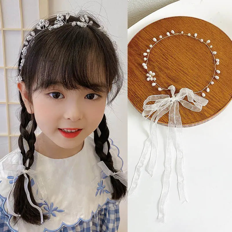 Girls Camellia Flower Headband – Handmade Sweet Floral Hair Accessory EPR