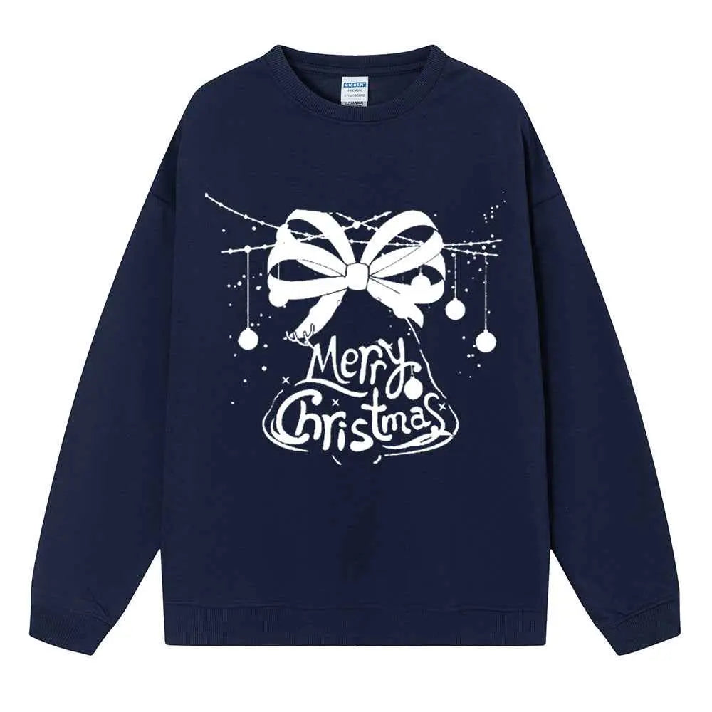 Women’s Christmas Anime Hoodie – Cute Cartoon Loose Fit Sweatshirt