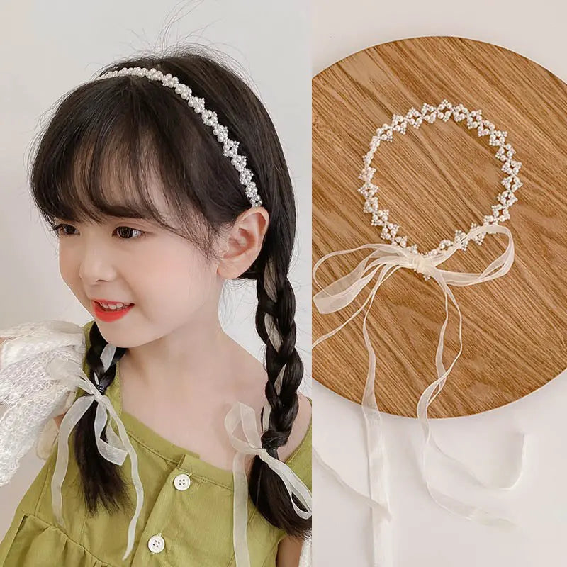 Girls Camellia Flower Headband – Handmade Sweet Floral Hair Accessory EPR