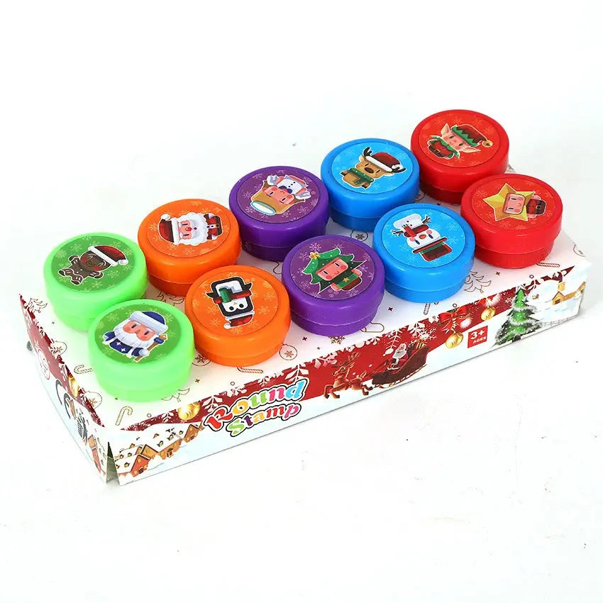 Kids Puzzle Stamp Set – Quick Drying Round Toy Seals for Creative Play EPR