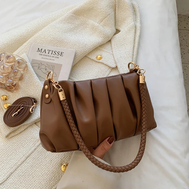 Small Soft PU Leather Underarm Handbag | Luxury Crossbody Handbag - EverCharm Gifts