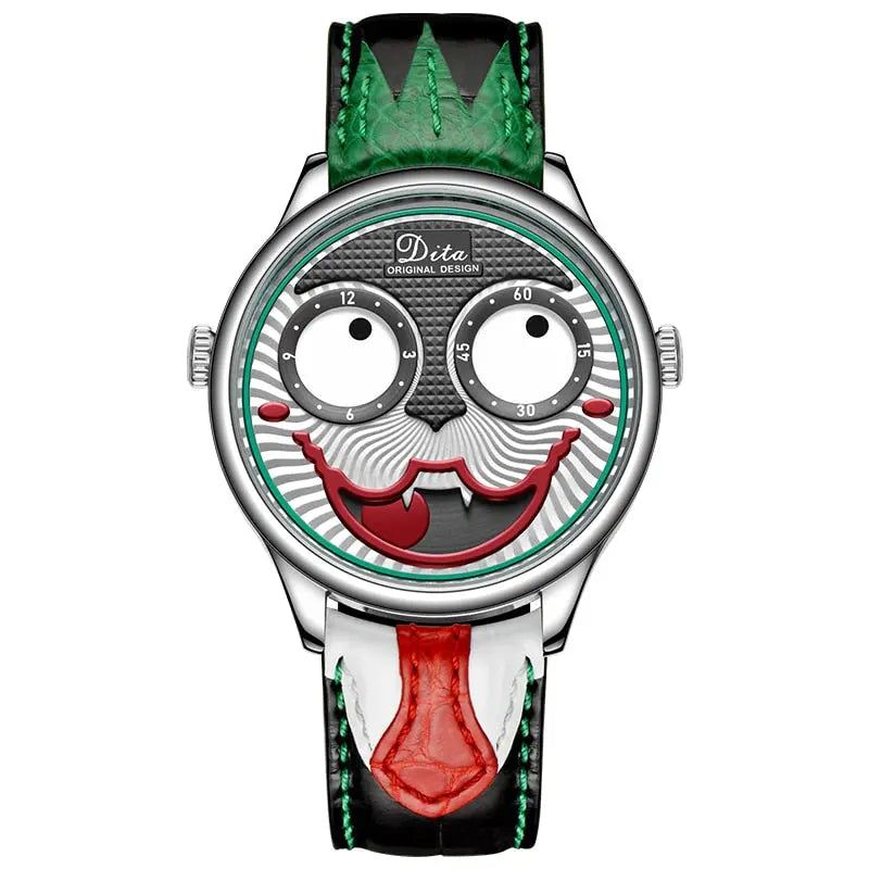 Men’s Joker Quartz Watch – Luxury Designer Leather Strap Fashion Watch EPR