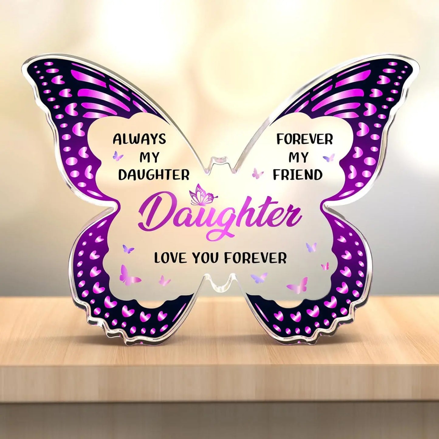 Butterfly Gift for Mom – Inspirational Acrylic Decor Mother’s Day Keepsake CJ