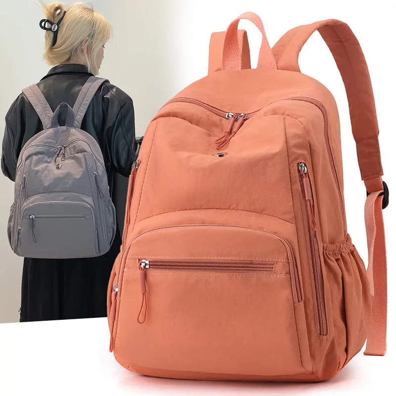 Lightweight Waterproof Puff Backpack Large Capacity Nylon Travel & Casual School Bag | Anti-Theft Everyday Backpack