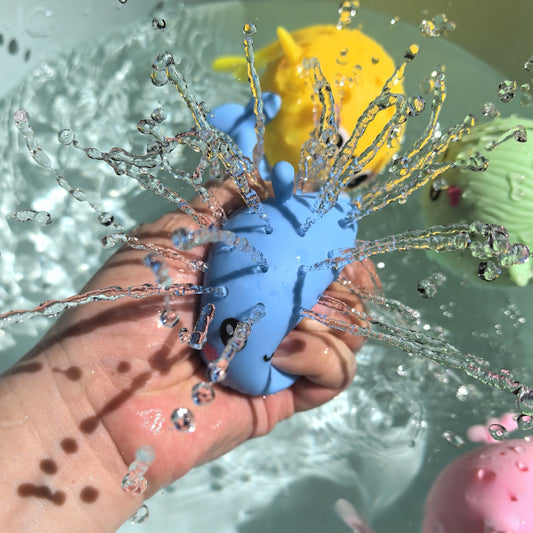 Cute Marine Water Squeeze Toys for Kids - Whale & Sea Animal Bath Toys