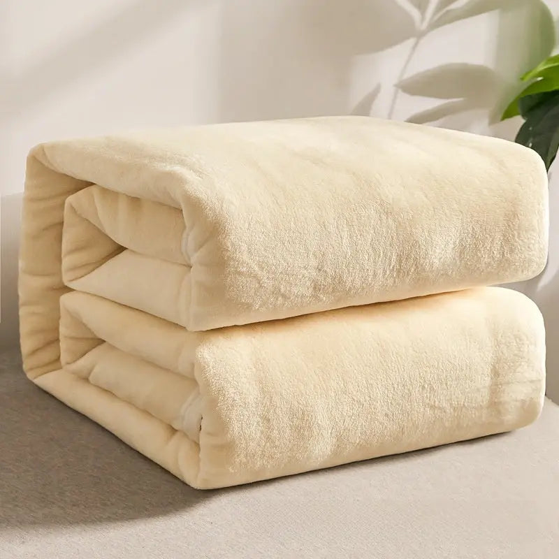 Thickened Soft Coral Fleece Blanket for Home and Gifts TED