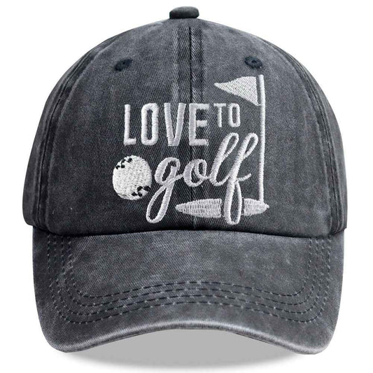 2pcs Golf Hats For Men Adjustable Embroidered Wash Cotton Baseball Cap