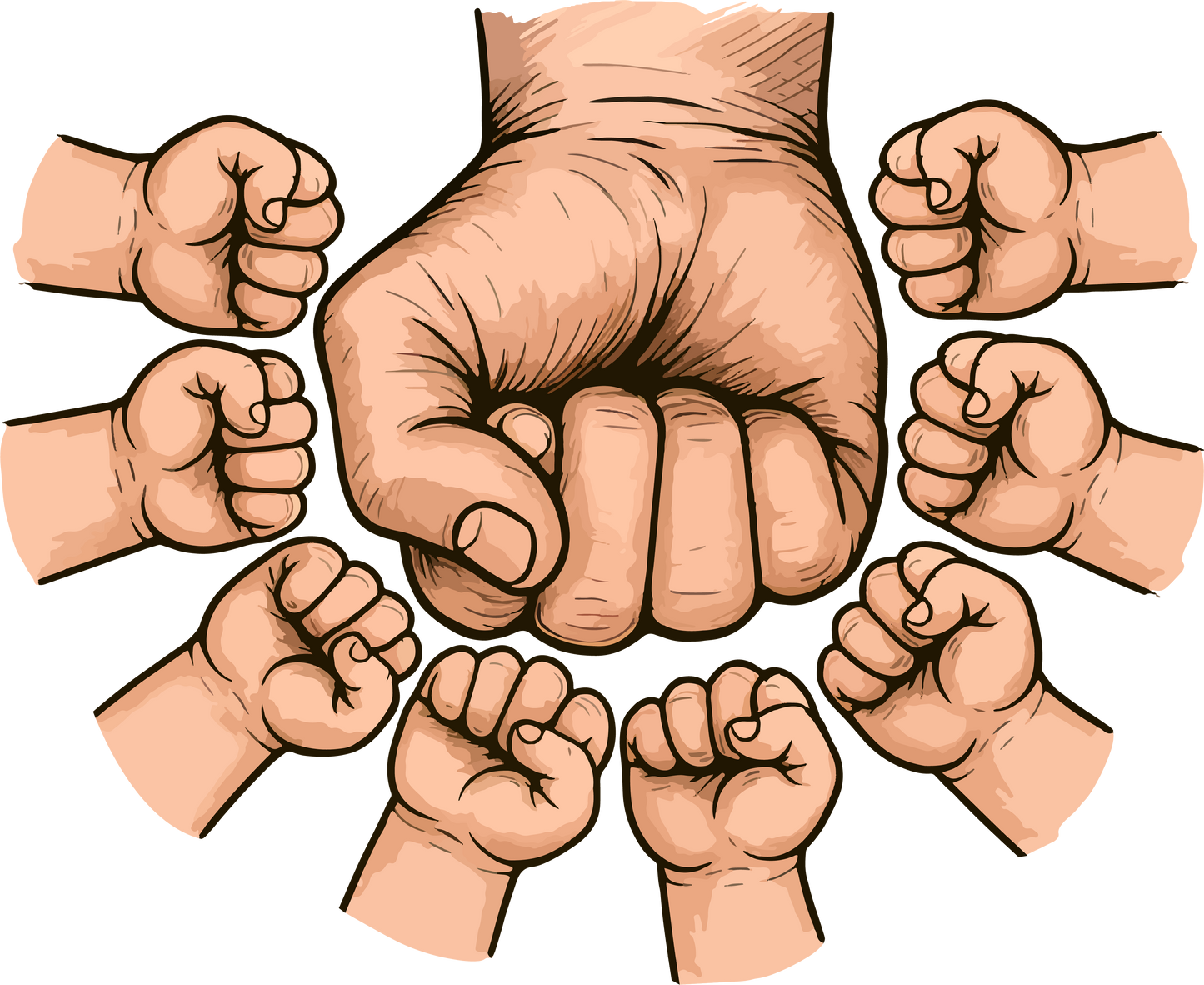 Father’s Day Fist Bump 1-8 Classic Graphic T-Shirt – Funny Dad T-shirt - EverCharm Gifts