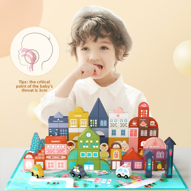 Montessori Building Blocks Set for Kids | 100-200 Piece Creative Learning Toy - EverCharm Gifts