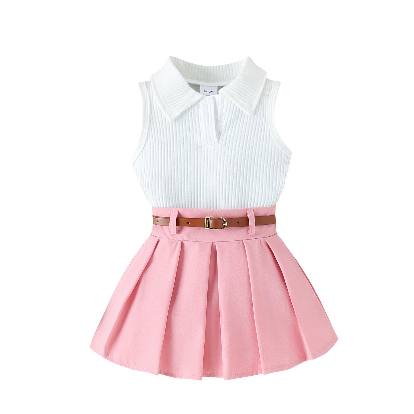Baby Girls Sleeveless Two Piece Outfit Set | Toddler Girls Outfit Set - EverCharm Gifts