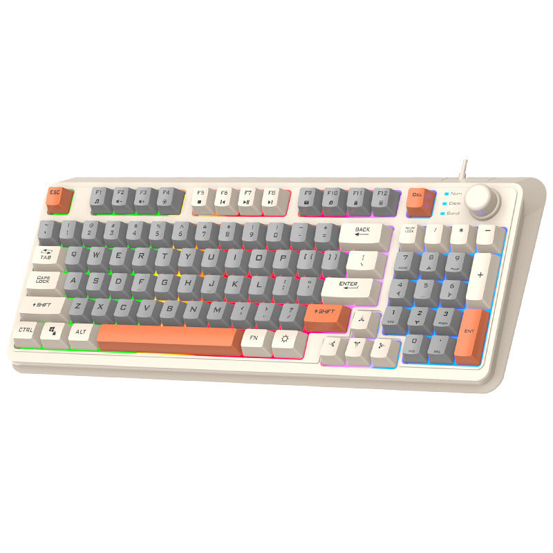 RGB Gaming Keyboard | Mechanical Feel USB Gaming Keyboard with Wrist Rest - EverCharm Gifts