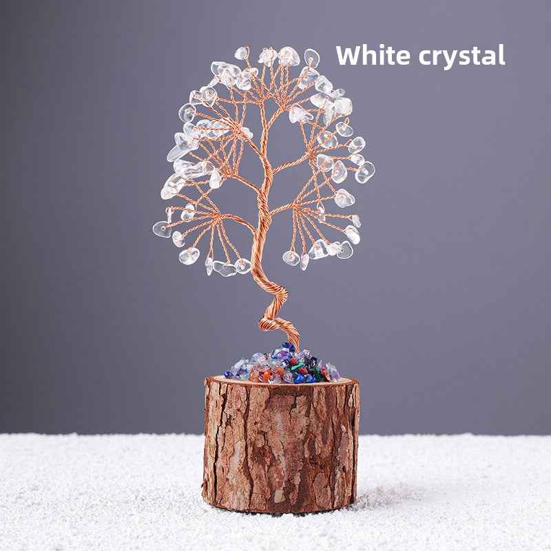Natural Crystal Tree of Life - Healing Gemstone Decoration for Home & Gifts