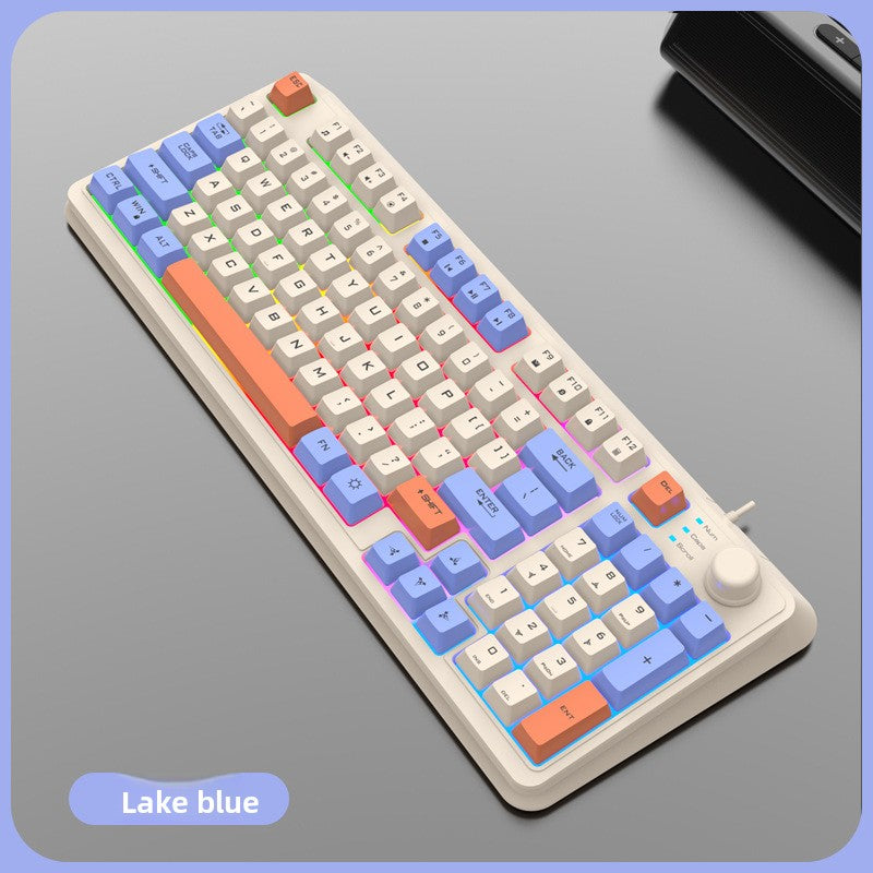 RGB Gaming Keyboard | Mechanical Feel USB Gaming Keyboard with Wrist Rest - EverCharm Gifts