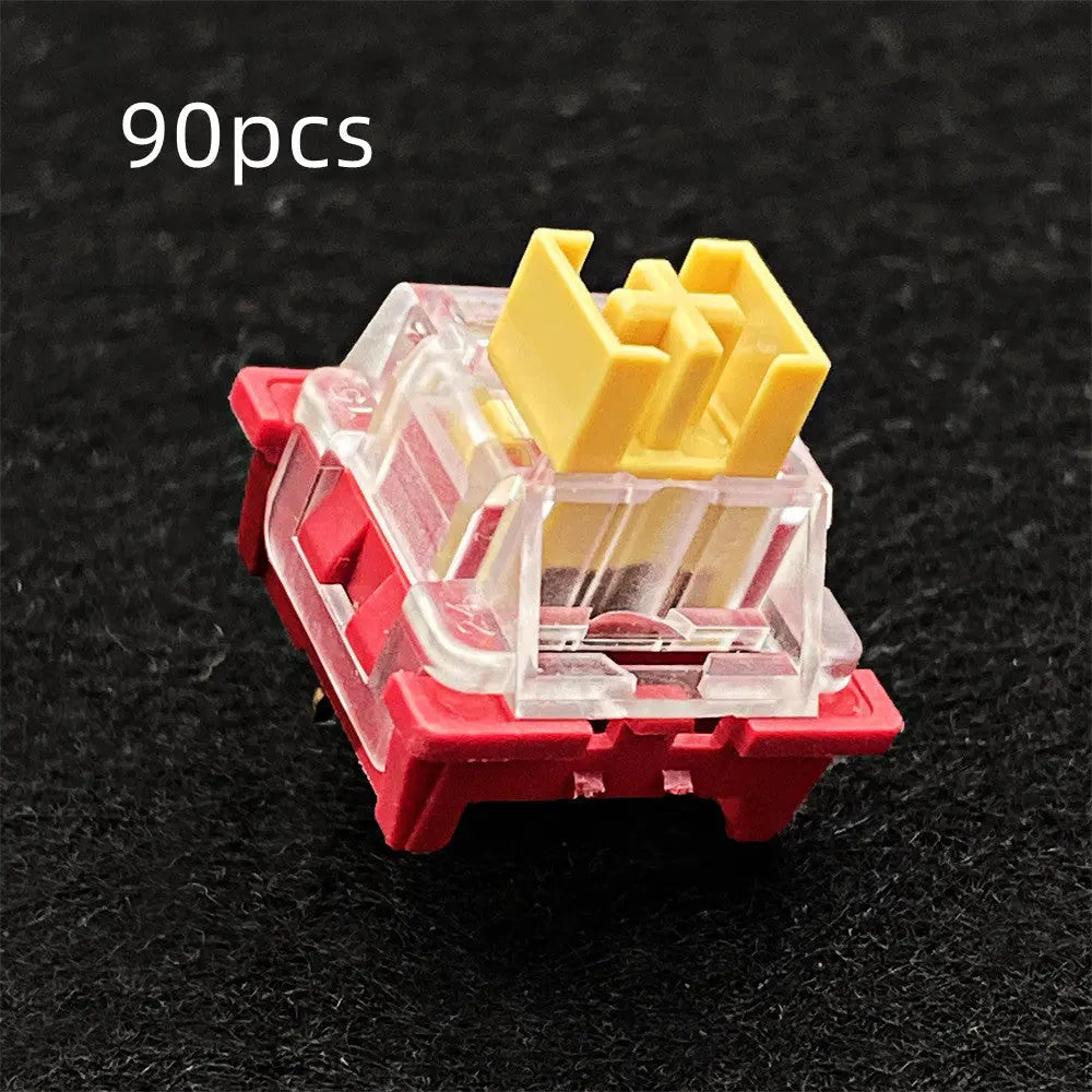 Silent Mechanical Keyboard Switches – Dustproof Custom Key Switch Set | Wireless Compatible (10–110 PCS) CJ