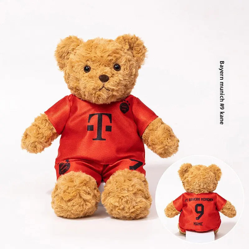 Sports Fan Teddy Bear Plush Soft Athlete-Themed Collectible Stuffed Toy TED