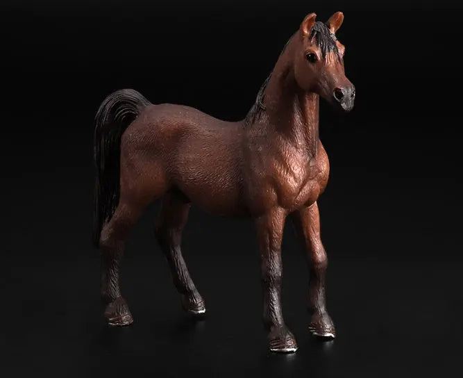 Horse Figurine Toy – Hand Painted Animal Collectible ABS Model CJ