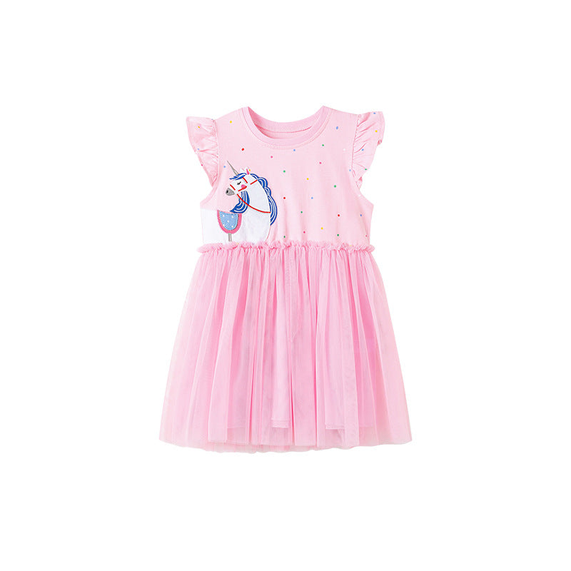 Little Maven Girls Princess Dress | Summer Cotton Dress for Kids - EverCharm Gifts