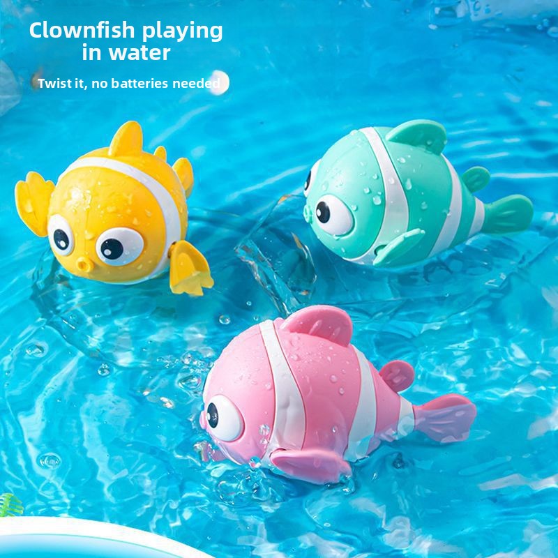 Wind-Up Swimming Bath Toys for Toddlers - Cute Clockwork Water Animal Toys