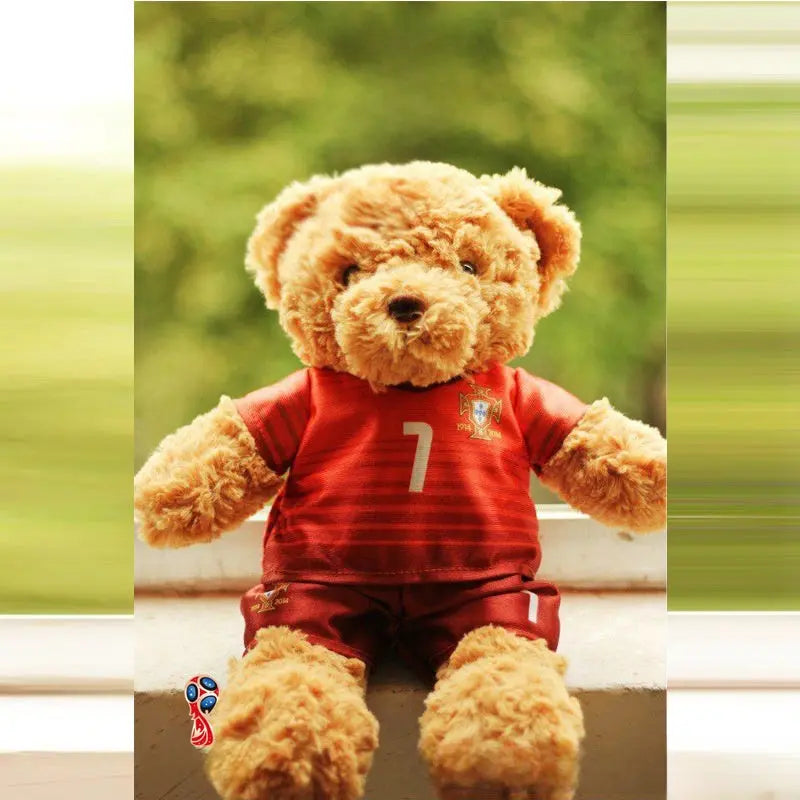 Sports Fan Teddy Bear Plush Soft Athlete-Themed Collectible Stuffed Toy TED