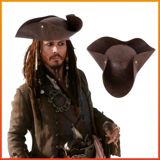 PU Leather Jazz Hat Wide Brim Fedora Style Hat for Men & Women TED