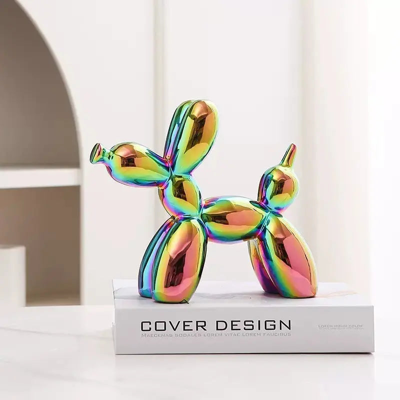 Balloon Dog Ceramic Decor – Modern Minimalist Jewelry Tray & Home Accent EPR
