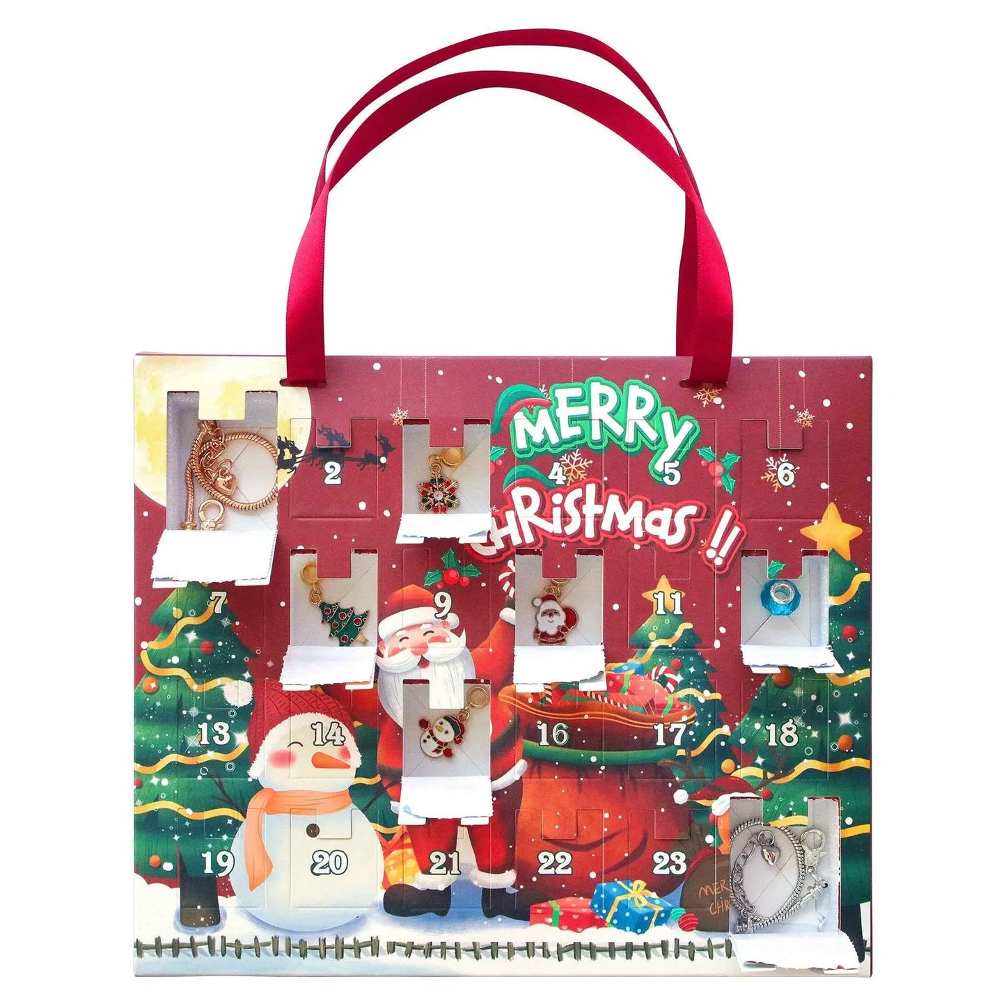 Christmas Bracelet Advent Calendar – DIY Mystery Blind Box Jewelry Set for Kids