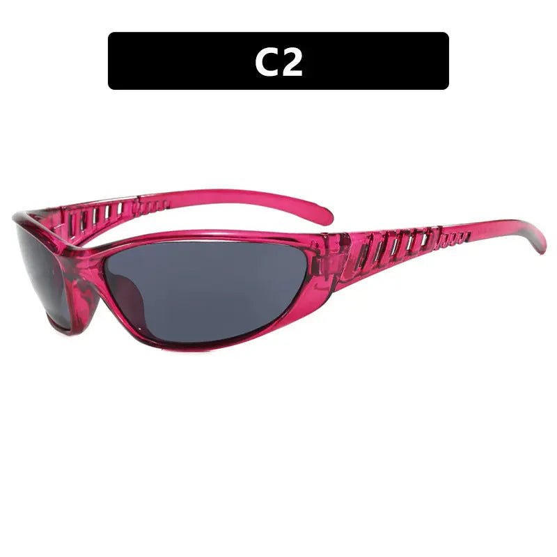Y2K Futuristic Sunglasses – Retro Street Style UV Protection Shades for Women EPR