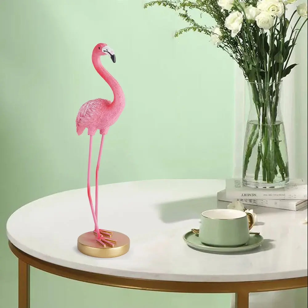 Minimalist Flamingo Resin Decor – Modern Home Accent Statue EPR