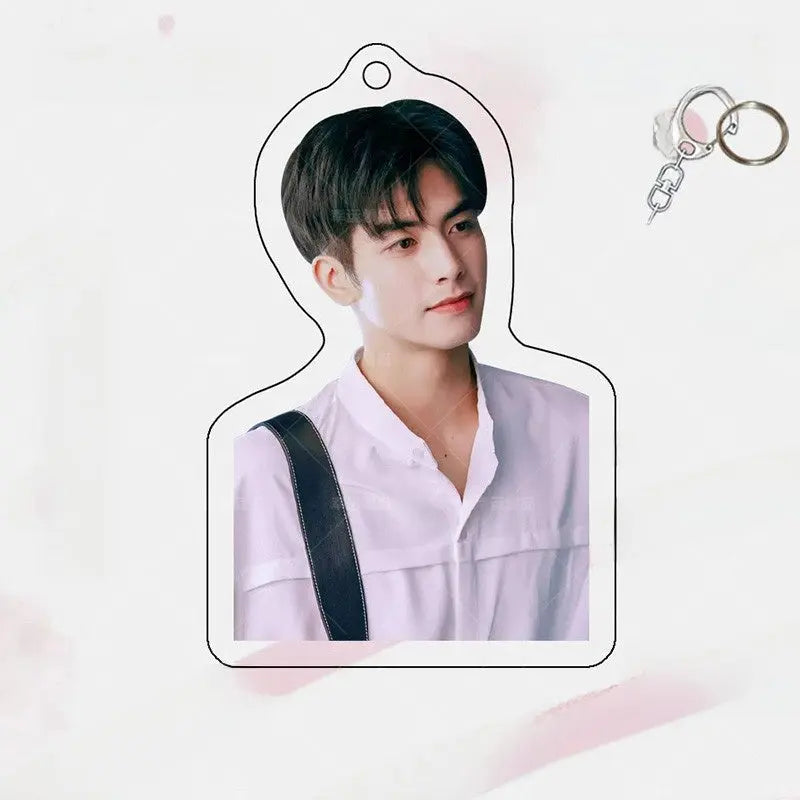 Song Weilong Acrylic Keychain Double-Sided Celebrity Charm | Fan Merch Bag Pendant with Gift Box TED
