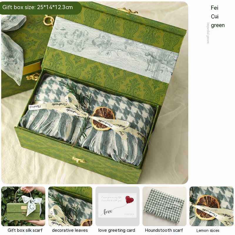 Luxury Matcha Gift Box Set with Scarf – Premium Women’s Gift Set